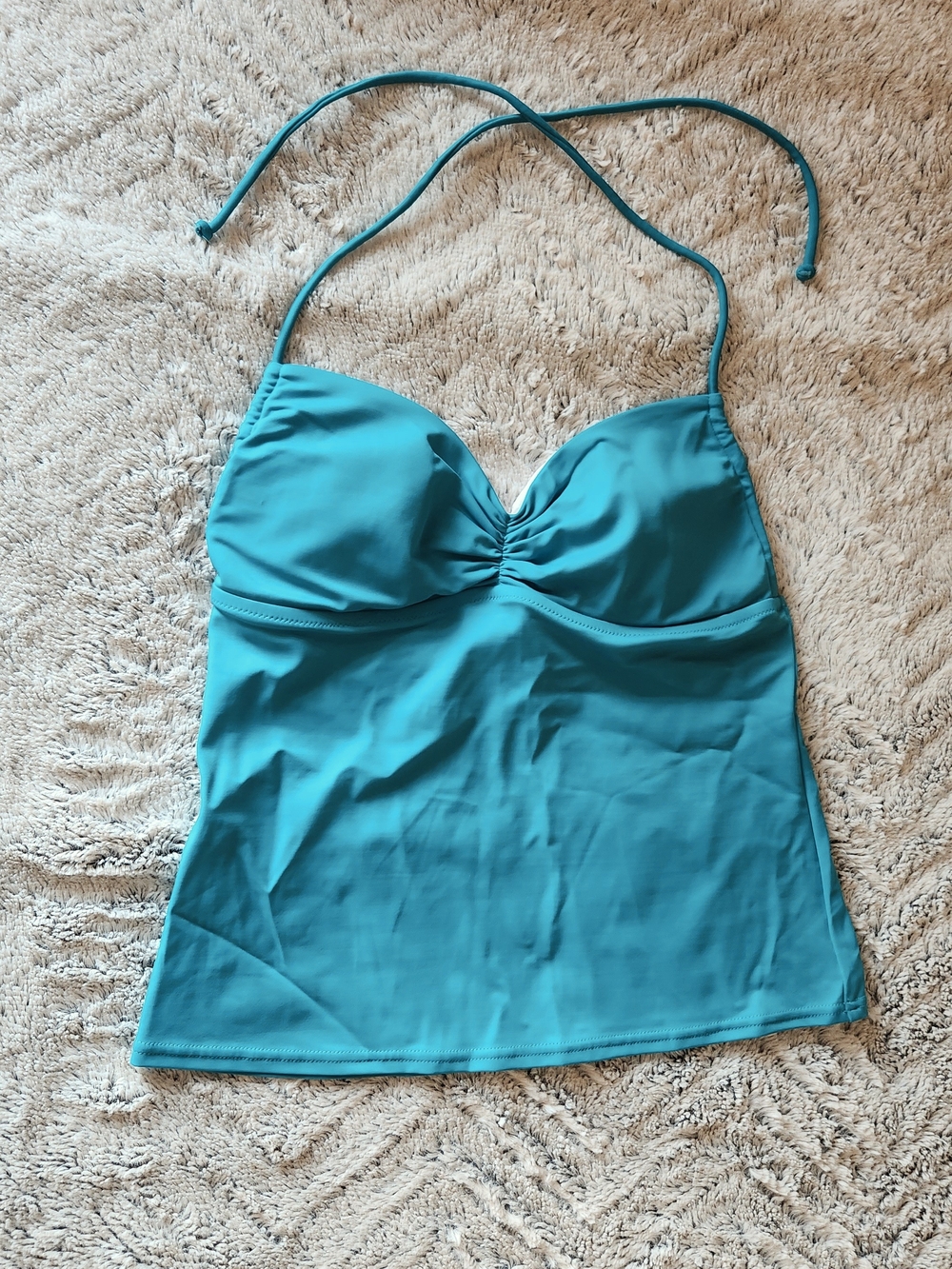 VS Women’s Teal Halter Tankini Top
